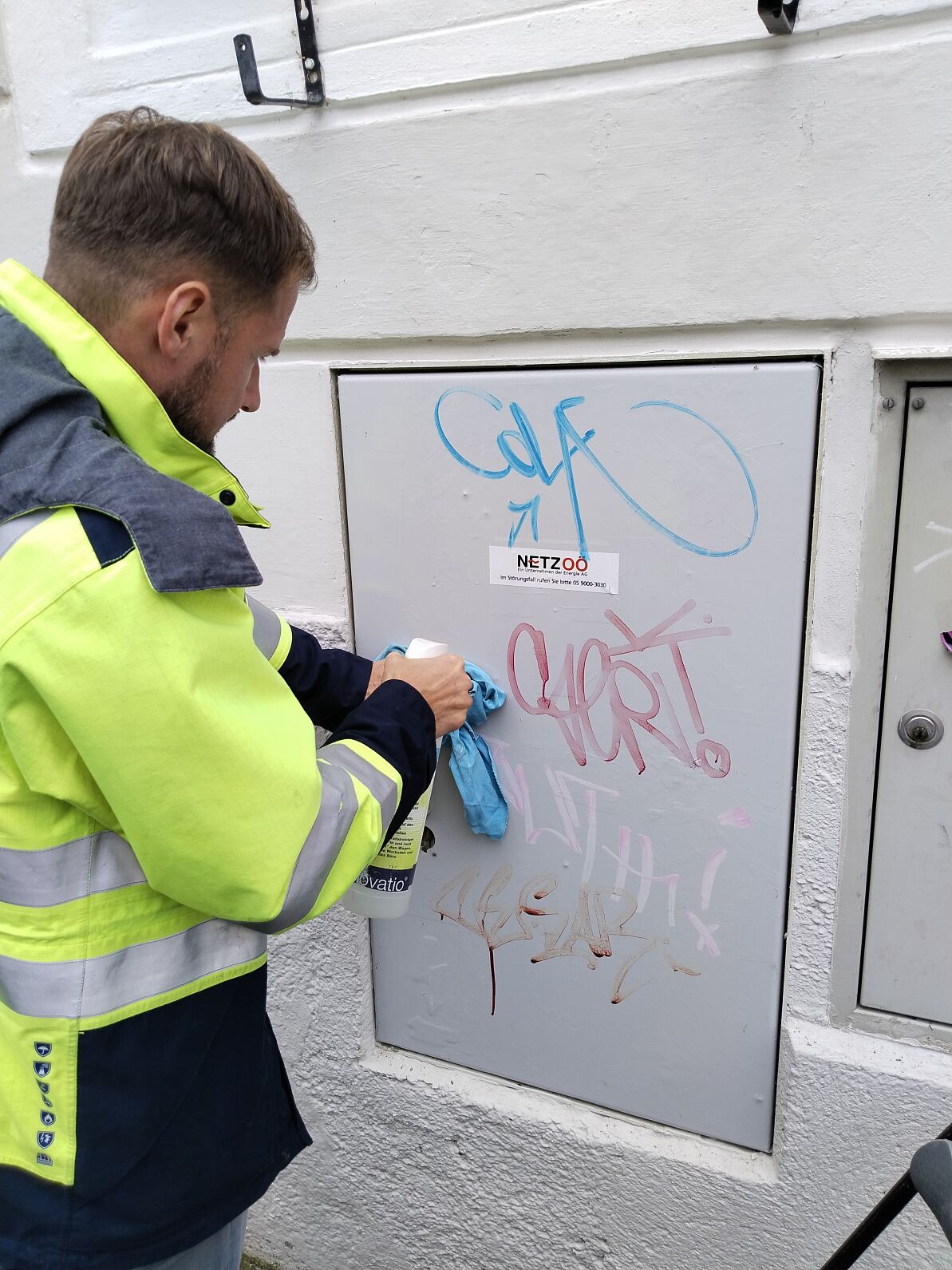 Steyr Verteiler Graffiti